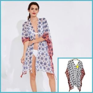 Roller Rabbit Kimono Cover Up NWT